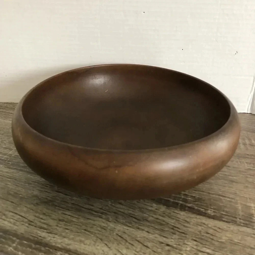 Vintage Wooden Serving Bowl